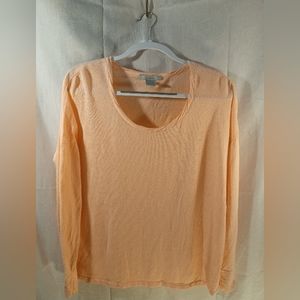 NURTURE BRAIDED SCOOP NECKLINE PEACH TOP